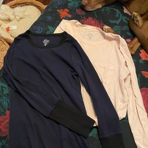 Two long sleeved tees